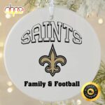 NFL New Orleans Saints Family& Football Family& Football NFL Football Ornaments