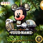 NFL New Orleans Saints Mickey Mouse Ornament Personalized Your Name