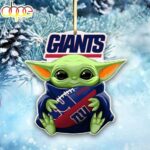 NFL New York Giants Baby Yoda Star Wars Christmas Tree Ornament Decoration