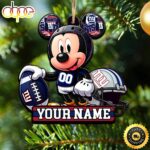 NFL New York Giants Mickey Mouse Ornament Personalized Your Name