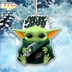 NFL New York Jets Baby Yoda Star Wars Christmas Tree Ornament Decoration