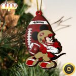 NFL San Francisco 49ers Mickey Mouse Christmas Ornament