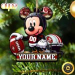 NFL San Francisco 49ers Mickey Mouse Ornament Personalized Your Name