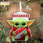 NFL Tampa Bay Buccaneers Baby Yoda Star Wars Christmas Tree Ornament Decoration