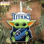 NFL Tennessee Titans Baby Yoda Star Wars Christmas Tree Ornament Decoration