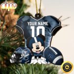 NFL Tennessee Titans Mickey Mouse Christmas Ornament Custom Your Name And Number