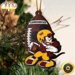 NFL Washington Commanders Mickey Mouse Christmas Ornament