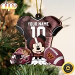 NFL Washington Commanders Mickey Mouse Christmas Ornament Custom Your Name And Number