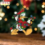 Personalized Donald Duck Christmas Ornament Hanging