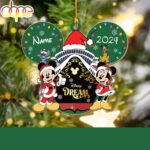 Personalized Mickey and Friends Cruise Disney Christmas Ornament Hanging