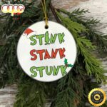 Stink Stink Stink Grinch Christmas Tree Ornaments