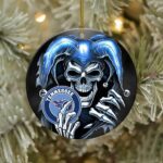 Tennessee Titans Skull Joker NFL Christmas Ornaments