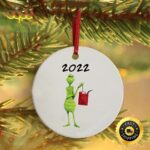 The Grinch Funny Gas Shortage Inflation Holiday Xmas 2022 Grinch Christmas Ornament