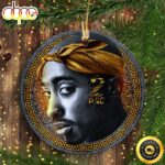 Thug Life 2Pac Makaveli Bandana Hip Hop Christmas Ornament