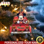 Washington Commanders Mickey Mouse Ornament Personalized Your Name Sport Home Decor