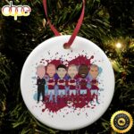 West Ham 2022-23 Moyes Rice Antonio Scamacca Football Christmas Ornament