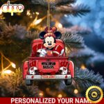 Wisconsin Badgers Mickey Mouse Ornament Personalized Your Name Sport Home Decor