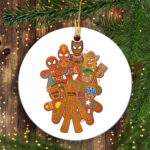 Womens Marvel Avengers Gingerbread Cookies Marvel Christmas Ornaments