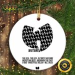 Wu-tang Logo And Name Member Wu Tang Christmas Ornament